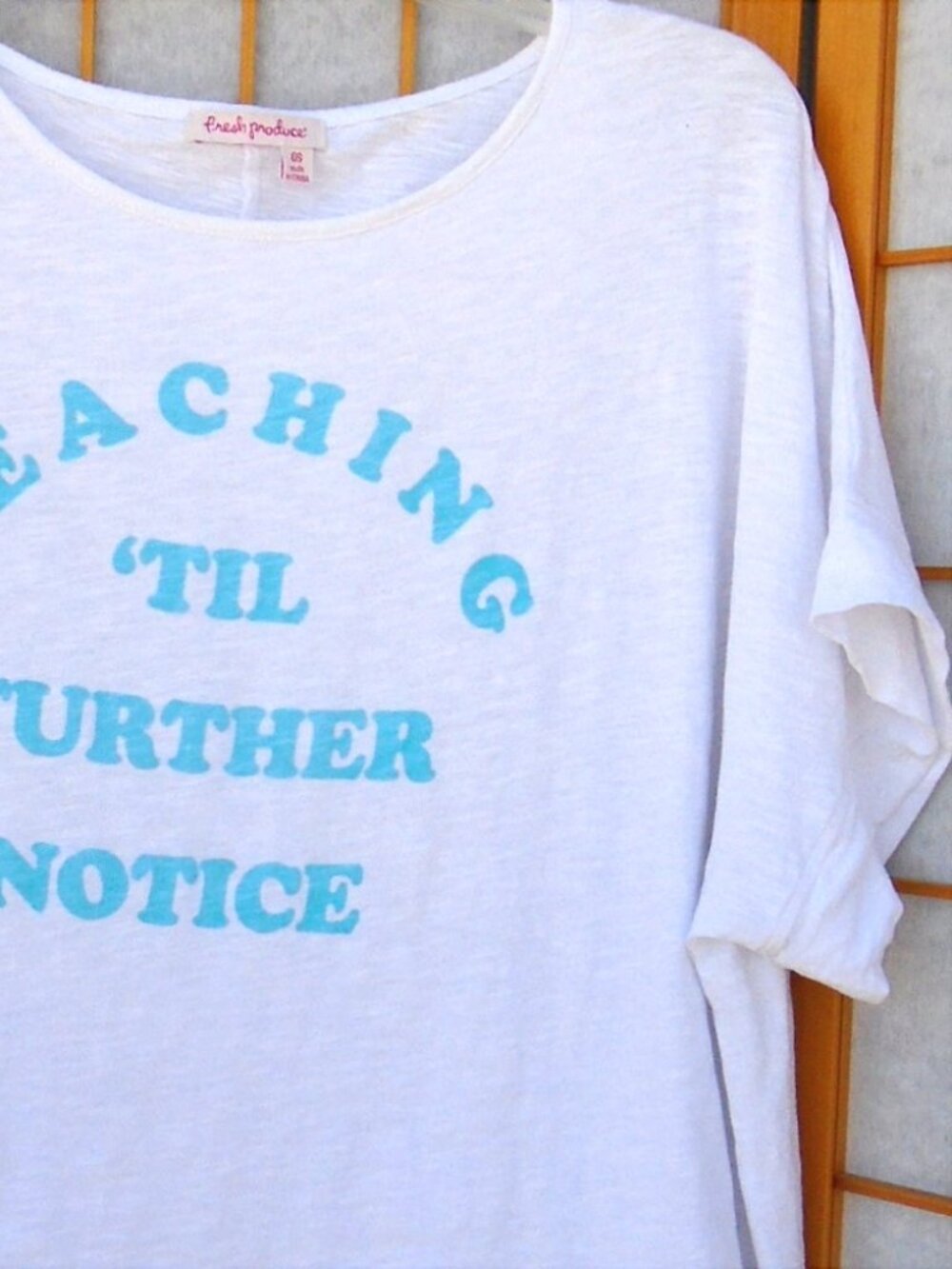 fresh produce Brenna Beachin Tee vintage cotton slub tunic One Size